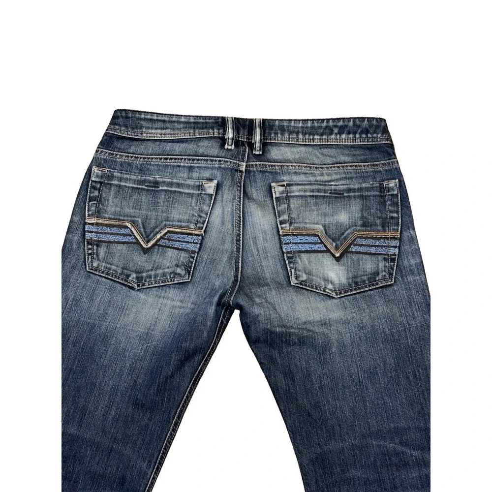 Diesel Zatiny Bootcut Jeans Blue Wash 008FC Mens Size 31x32
